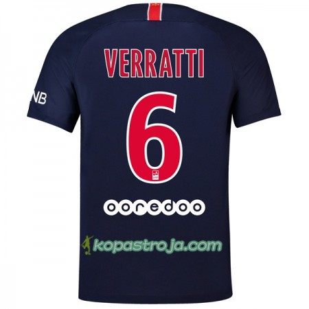 Billiga Fotbollströjor Paris Saint-Germain Verratti 6 Hemma tröja 2018/19 Kortärmad